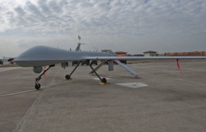 Courtesy of U.S. Air Force - A U.S. Air Force MQ-1B Predator drone sits on the flightline at Incirlik Air Base in Turkey.