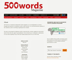 Image: Sudan’s “independent online magazine,” 500 Words proudly advertises for the US Institute of Peace on its website (right-hand side), exposing the predictable ties between its support for Western-backed opposition inside of Sudan and the US State Department through the National Endowment for Democracy and others, who most likely funds the online propaganda front. 