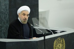 Hassan Rouhani addresses the UNGA.