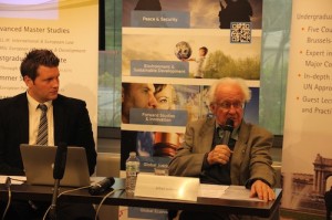 Professor Johan Galtung, principal founder of the field of peace studies, gave his lecture on "The European Union Foreign Policy of my Dreams". 