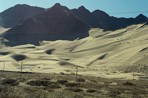 Creeping desertification near Lhasa, Tibet. (treasuresthouhast / Flickr)