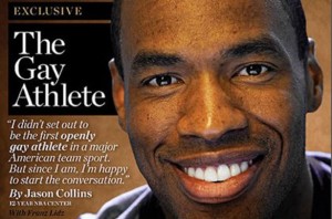 Jason Collins on the cover of Sports Illustrated. (Credit: SI.com)