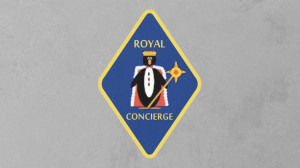 The ‘Royal Concierge’ secret program logo showing a penguin wearing a crown. The black and white penguin might be mocking luxury hotels’ staff uniform.