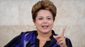 President of Brazil, Dilma Rousseff [Image via Agence France-Presse]