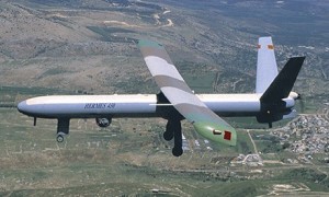 An Elbit Systems Hermes 450 drone. Photograph: AFP/Getty Images