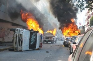 Riot-in-Caracas-Venezuela