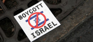 Boycott Israel sticker. (photo: Dreamstime)