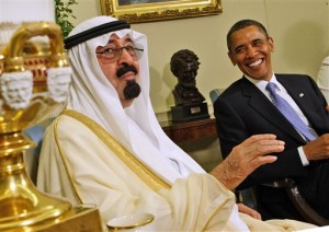 President Obama and Saudi Arabia's King Abdullah in June 2010 in the Oval Office of the White House. (AP Photo/Ron Edmonds)