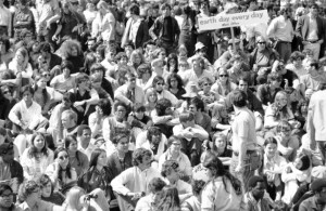 Over 20,000 people attended the first Earth Day observance in Philadelphia, April, 1970. (AP Photo/Bill Ingraham)