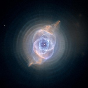 The Cat's Eye Nebula, one of the first planetary nebulae discovered, from 'Hubble: Imaging Space and Time.'