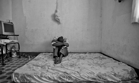 Dying of shame: a Congolese rape victim, currently resident in Uganda. This man’s wife has left him, as she was unable to accept what happened. He attempted suicide at the end of last year. Photograph: Will Storr for the Observer