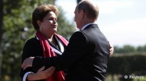 Vladimir Putin and Dilma Rousseff are heads of two BRICS countries