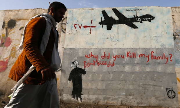 ‘Drone strikes have been sold to the American public on the claim that they’re ‘precise.’ But they are only as precise as the intelligence that feeds them.’ Photograph: Khaled Abdullah/Reuters