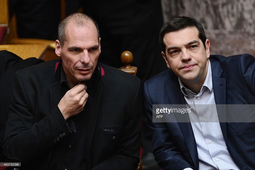Yanis Varoufakis & Alexis Tsipras – Syriza LOUISA GOULIAMAKI AFP gettyimages.com