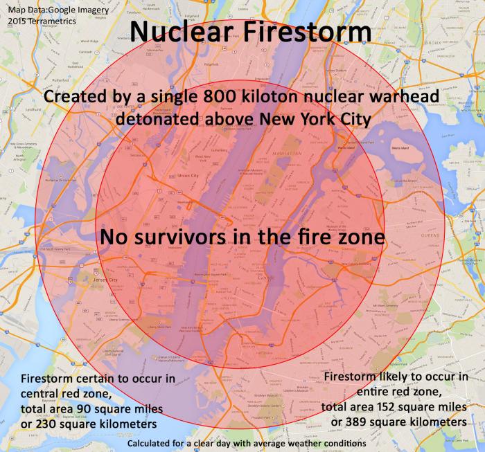 first draft map image for 800 kt weapon with Google copyright nuclear weapon manhattan 4