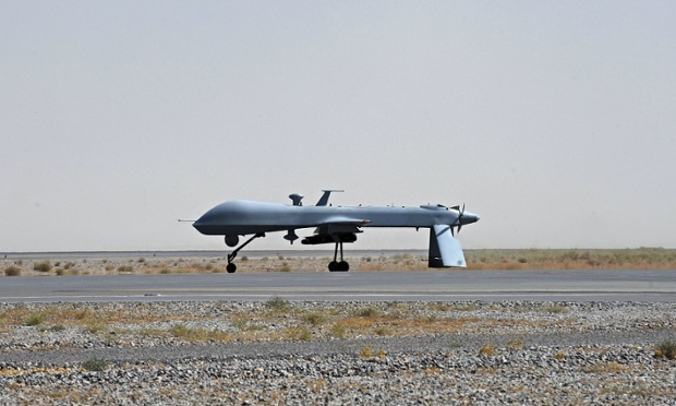 US drones are so secret that the White House barely mentions them by name. Photograph: Massoud Hossaini/AFP/Getty Images
