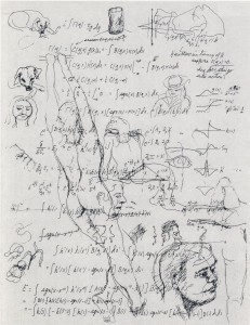 Piece from Richard Feynman's little-known sketches, edited by his daughter.