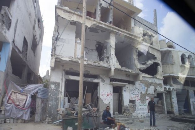 Scenes of the aftermath of the devastating Gaza conflict, which took place during the previous summer. 14 October 2014. Credit: UN Photo/Eskinder Debebe