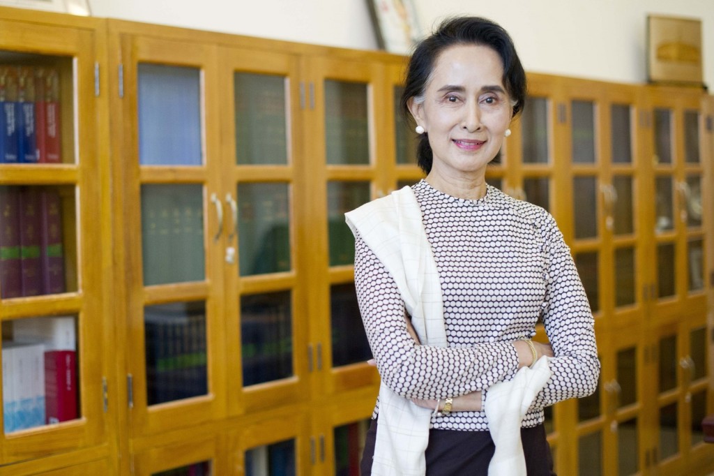 Aung San Suu Kyi this month. (Ye Aung Thu/AFP vua Getty Images)