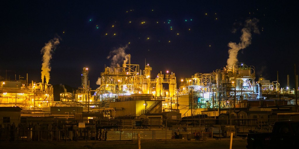 The Washington Works DuPont plant in Parkersburg, West Virginia, on Wednesday, August 5, 2015. Photo: Maddie McGarvey for The Intercept/Investigative Fund