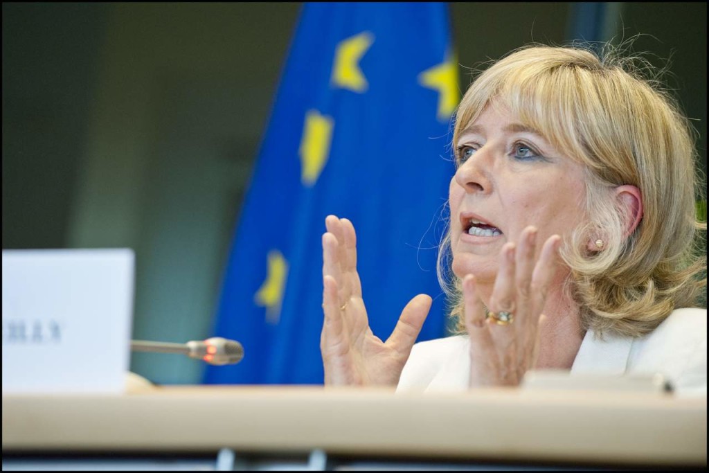 EU Ombudsman Emily O'Reilly, who filed a report on Frontex joint return operations four months ago. Photo via European Parliament