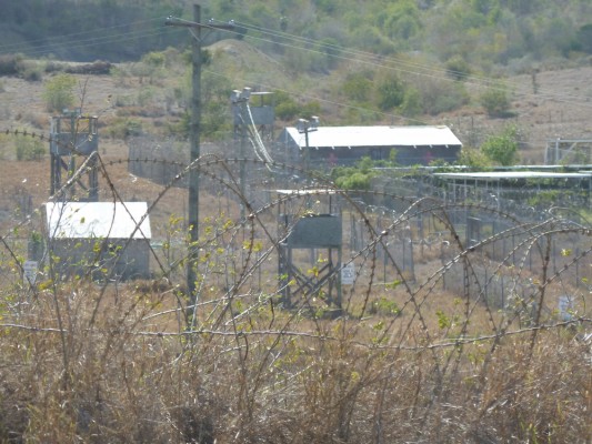 Camp X-Ray, now abandoned, was first prison site in Guantánamo Bay (Crofton Black) 
