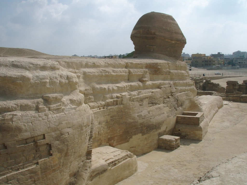 The Back of the Great Sphinx of Egypt