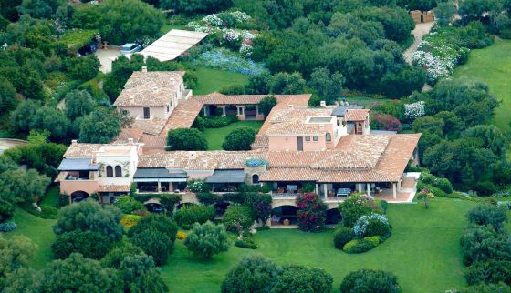 Vista aérea da Villa Certosa, a mansão de Silvio Berlusconi na Sardenha. / GTRES