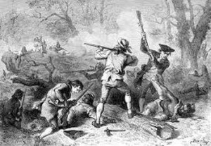 Artist’s rendition of early Americans slaughtering Native Indians; it was the worst Genocide in recorded history.