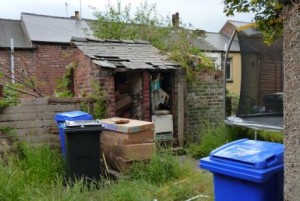 Back yard of a G4S house in Sheffield (John Grayson)