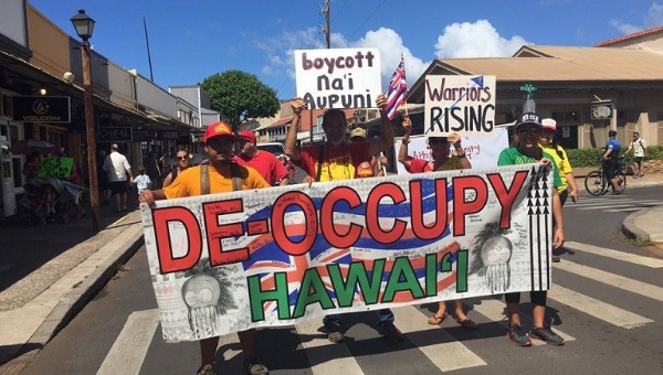 The election in Hawaii has been called "a fake pathway to nationhood and its disillusioned vision of sovereignty." | Photo: Facebook: Protest Na'i Aupuni