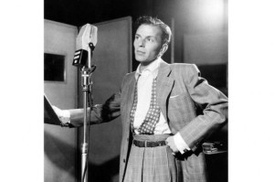 Frank Sinatra recording at Columbia Recording Studios, 1 October 1947. (Photo by William Gottlieb/Redferns)