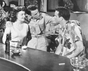 (From left) Donna Reed, Frank Sinatra, and Montgomery Clift in From Here to Eternity (1953).