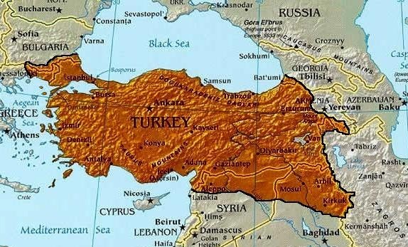 map turkey