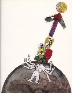 Art from The Three Astronauts, Umberto Eco’s vintage semiotic children’s book about cross-cultural tolerance