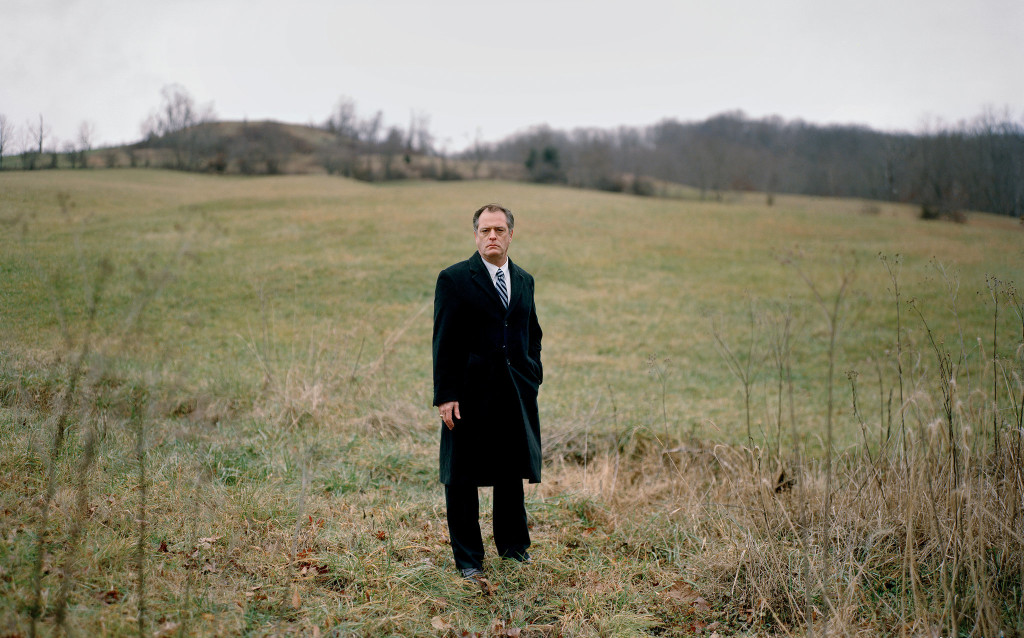Rob Bilott on land owned by the Tennants near Parkersburg, W.Va. Credit Bryan Schutmaat for The New York Times