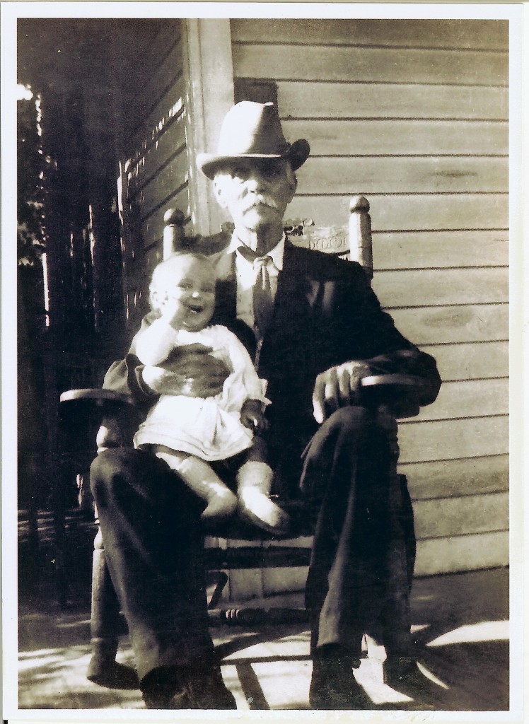 Baby Charlie with Grandfather Dr. Walker