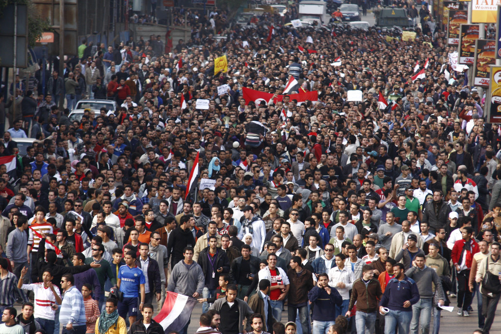 Mass protest in Cairo, 2011, largely initiated by and made up of students, toppled the Mubarak regime. There has been no such action by Israeli students (apart from the  2011 social justice protest).