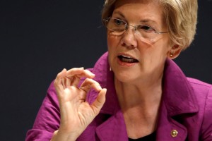Jonathan Ernst—Reuters U.S. Senator Elizabeth Warren (D-MA) takes part in the Washington Ideas Forum in Washington, October 1, 2015.