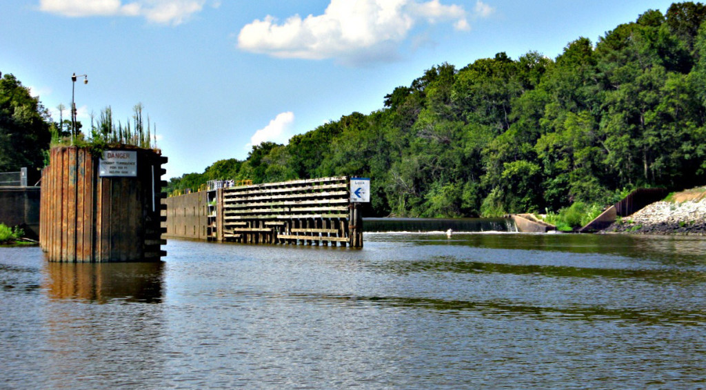 William O. Huske Lock and Dam on the Cape Fear River close to Fayetteville, N.C. Photo: Don Adams