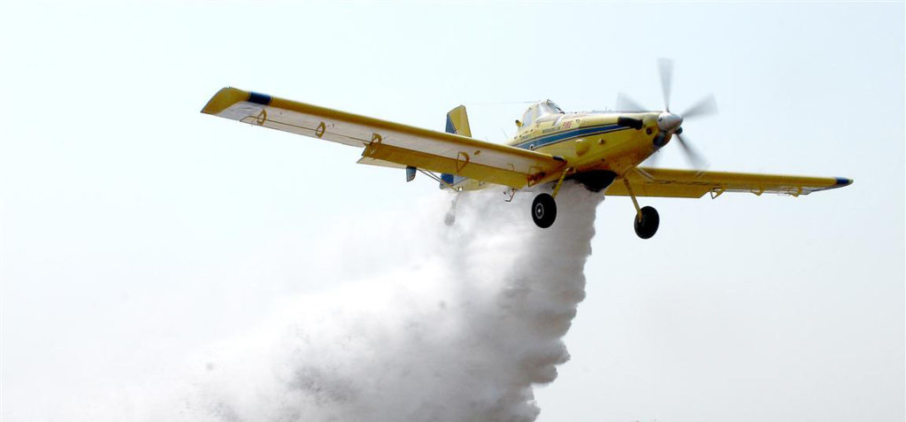 The Air Tractor crop duster was weaponized by the CIA for use in Colombia in the early 2000s. Photo: Lowvelder