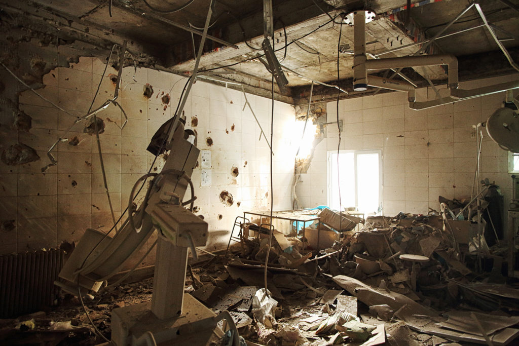 The destroyed operating room of the MSF hospital in Kunduz, Afghanistan, Oct. 10, 2015. Photo: Andrew Quilty/Oculi