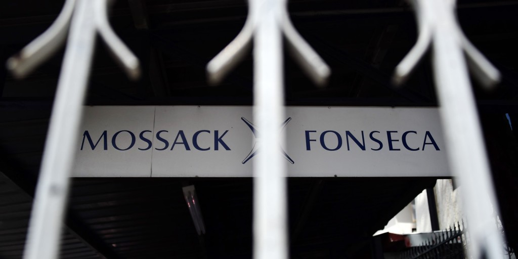 A sign outside the building of Panama-based law firm Mossack Fonseca in Panama City, April 4, 2016.