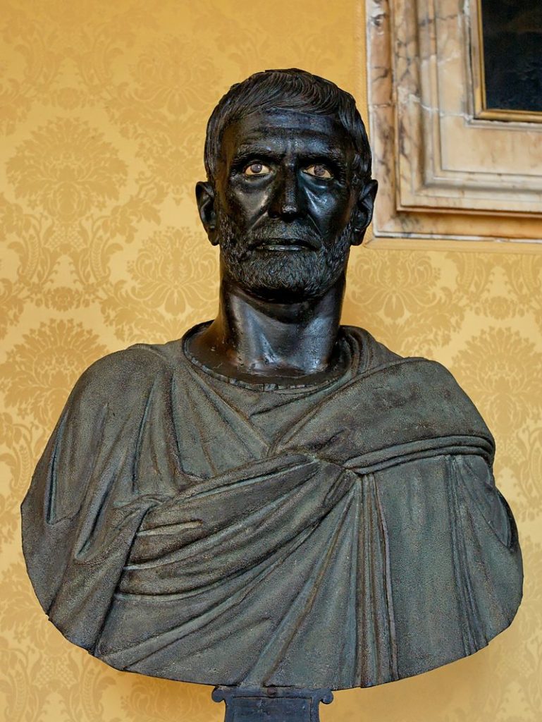 Blue-eyed Capitoline Brutus. Credit: Wikimedia Commons