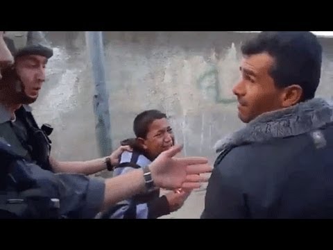  11 year old Nor being arrested by border police. See video below for indignant English women demanding to know why this child has been illegally arrested. They get no answer.