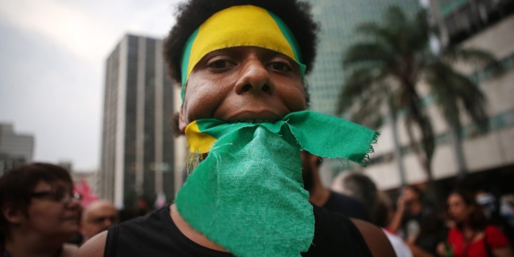 brazil brasil demo protest