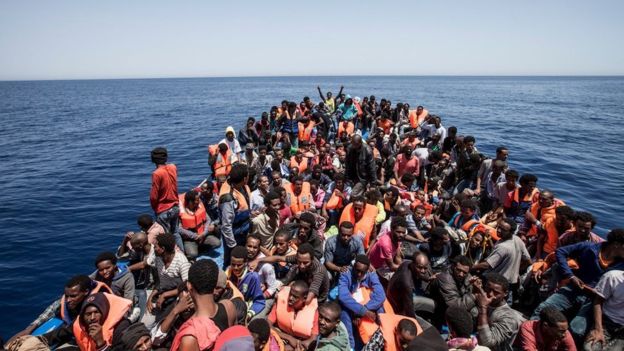 Image copyright Reuters Image caption Critics fear that the EU-Turkey deal could force migrants to start using potentially more dangerous routes, such as the journey between North Africa and Italy