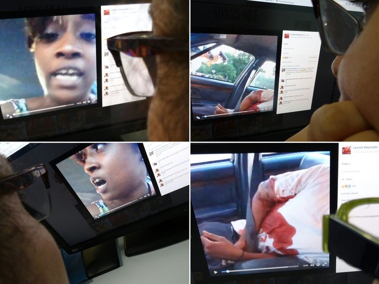 Images showing the dying moments of Philando Castile, a black man shot by the police in Minnesota during a traffic stop. Mr. Castile’s girlfriend broadcast the scene on her Facebook page. Credit Agence France-Presse — Getty Images