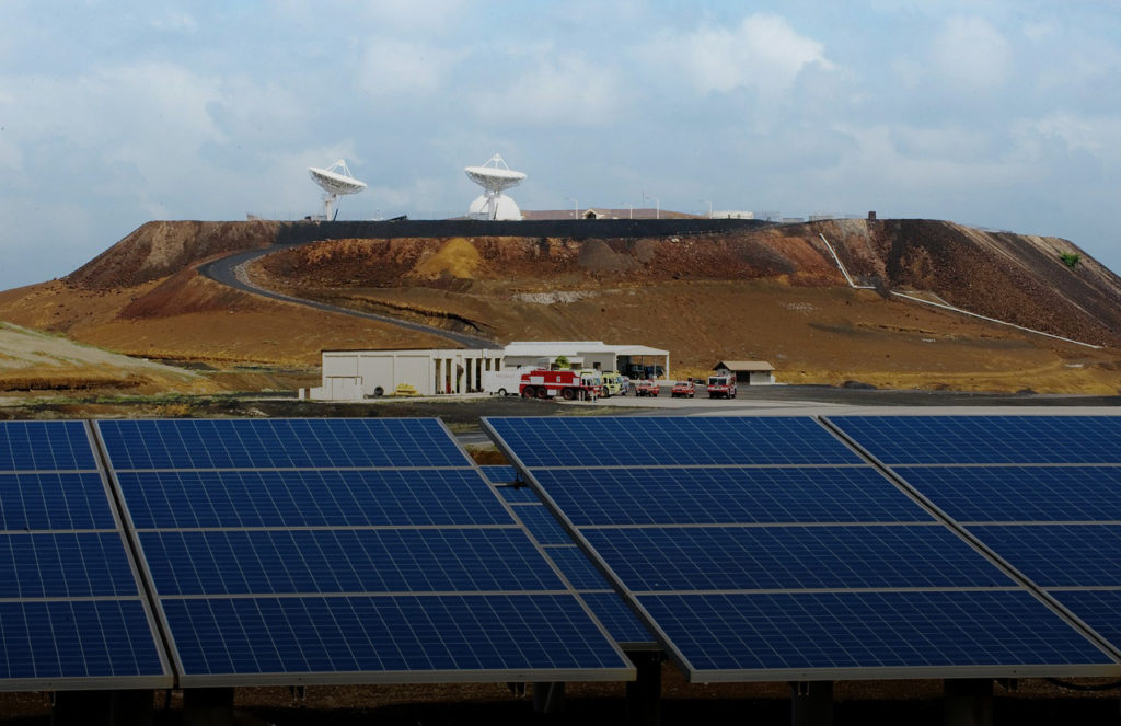 Ascension Island solar panels