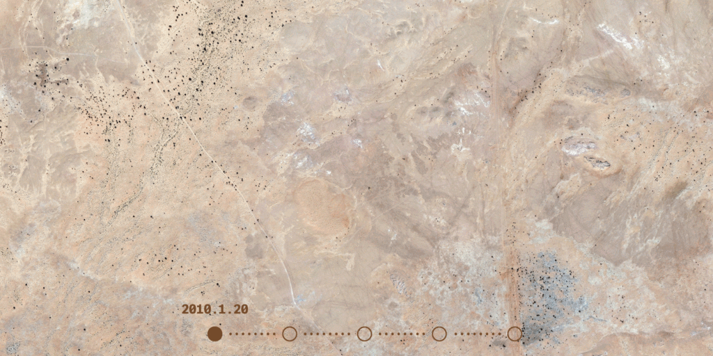 Satellite images of site of U.S. drone base outside Agadez, Niger. Photo: Google Earth